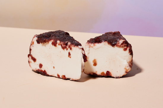 Ziegentorte mit Cranberry, fruchtig
